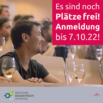 Anmeldung für den Studiengang Weinwirtschaft
