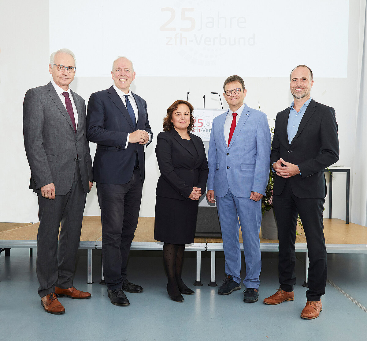 V.l.n.r. Karl Stoffel, jakob von Weizsäcker, Ralf Haderlein, Ayse Asar, Clemens Hoch