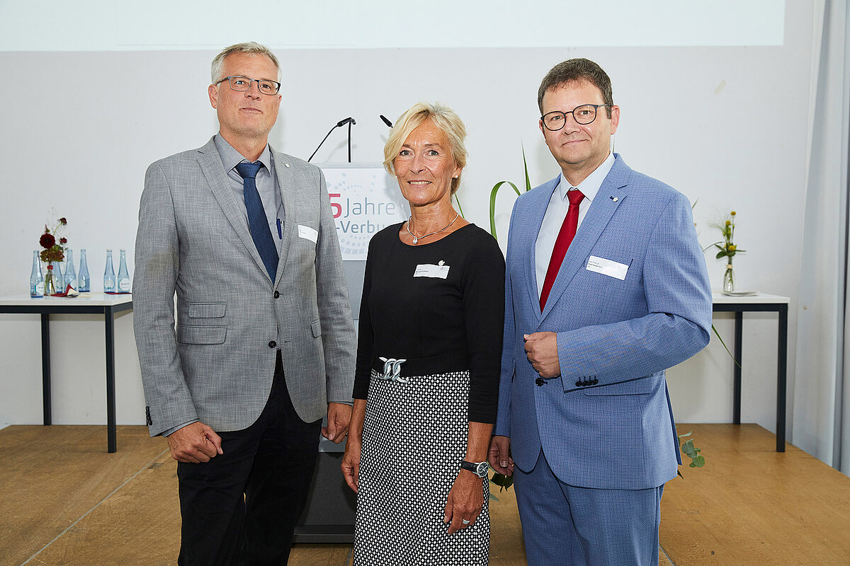 V.l.n.r. Herr Bludau, Frau Dr. Klinkner, Prof. Dr. Haderlein 