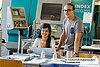 Studierende im Techniklabor