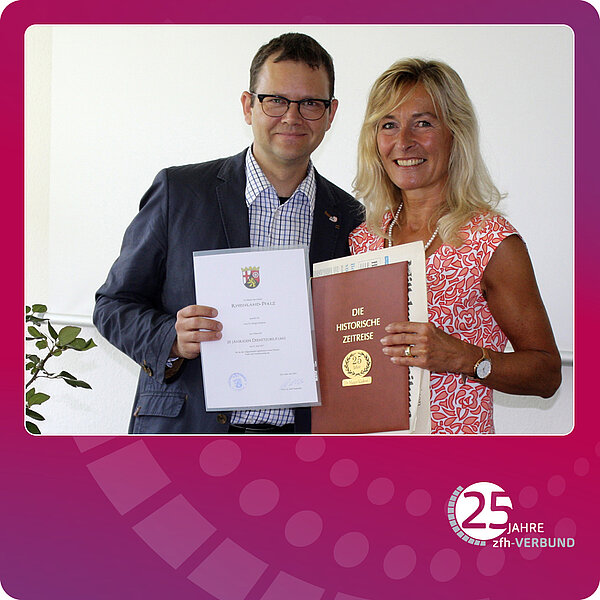 Prof. Dr. Ralf Haderlein und Dr. Margot Klinkner vom zfh