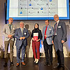 v.l.n.r. Marc Bludau, Klaus Weisbrod, Laura Denninghoff, Prof. Dr. Ralf Haderlein und Prof. Dr. Karl Stoffel 