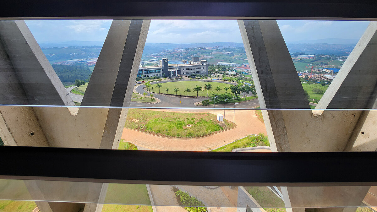 Ausblick auf die Uni in Ruanda