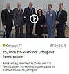 Campus TV Videoanzeigebild